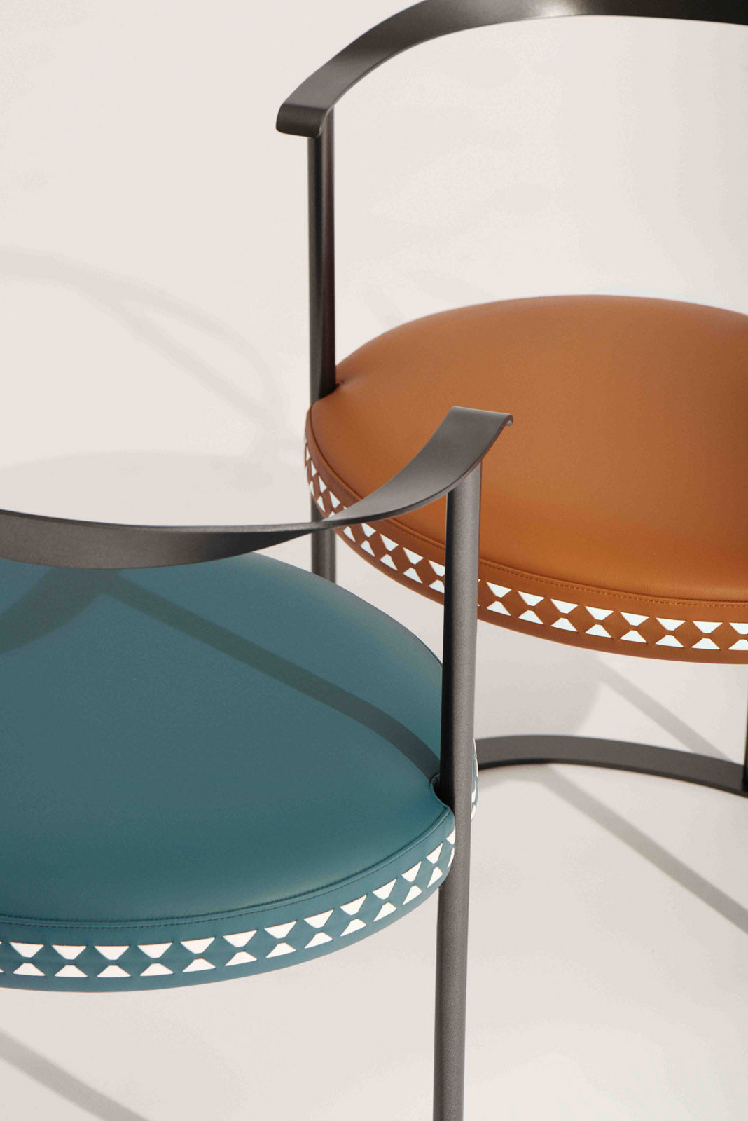 Catilina Chairs With Bespoke Mosaico Cushions - Serapian and Azucena