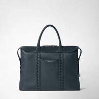 SOFT BRIEFCASE IN CACHEMIRE LEATHER AND MOSAICO