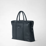 SOFT BRIEFCASE IN CACHEMIRE LEATHER AND MOSAICO