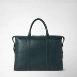 SOFT BRIEFCASE IN CACHEMIRE LEATHER AND MOSAICO