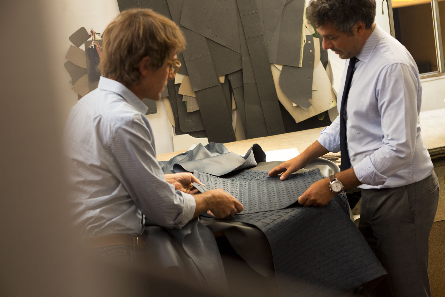 Mosaico craft working phase - Serapian