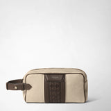 TROUSSE DA BAGNO IN CANVAS E MOSAICO