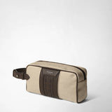 TROUSSE DA BAGNO IN CANVAS E MOSAICO