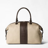 TRAVEL BAG IN CANVAS AND MOSAICO