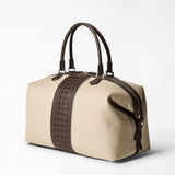 TRAVEL BAG IN CANVAS AND MOSAICO