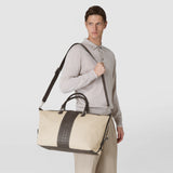 TRAVEL BAG IN CANVAS AND MOSAICO