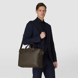 GRAND ATTACHE-CASE EN CUIR CACHEMIRE