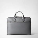 Attache-case slim en cuir cachemire - shadow