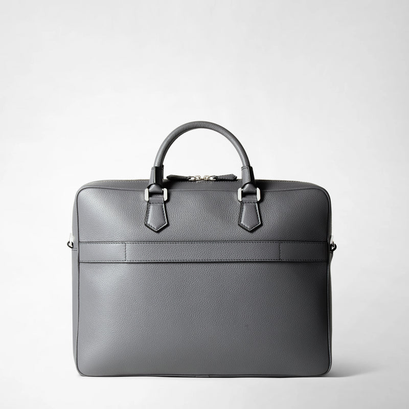 Attache-case slim en cuir cachemire - shadow