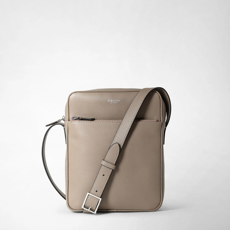 NORTH SOUTH CROSSBODY BAG IN CACHEMIRE LEATHER