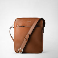 NORTH SOUTH CROSSBODY BAG IN CACHEMIRE LEATHER
