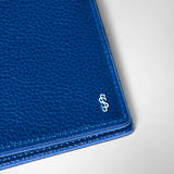 Portefeuille 8 fentes en cuir cachemire - winter blue