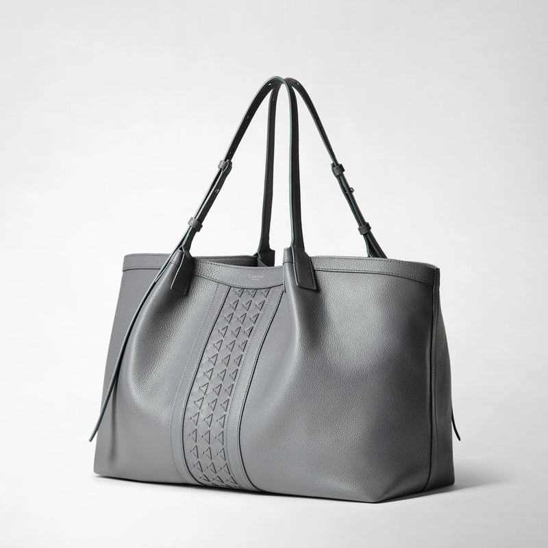 SECRET TOTE BAG IN CACHEMIRE LEATHER AND MOSAICO