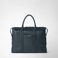 SOFT BRIEFCASE IN CACHEMIRE LEATHER AND MOSAICO