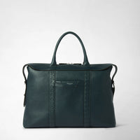 SOFT BRIEFCASE IN CACHEMIRE LEATHER AND MOSAICO