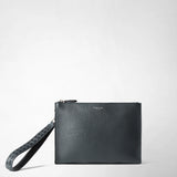 CLUTCH IN CACHEMIRE LEATHER AND MOSAICO