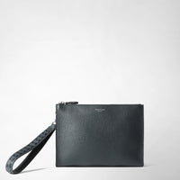 CLUTCH IN CACHEMIRE LEATHER AND MOSAICO