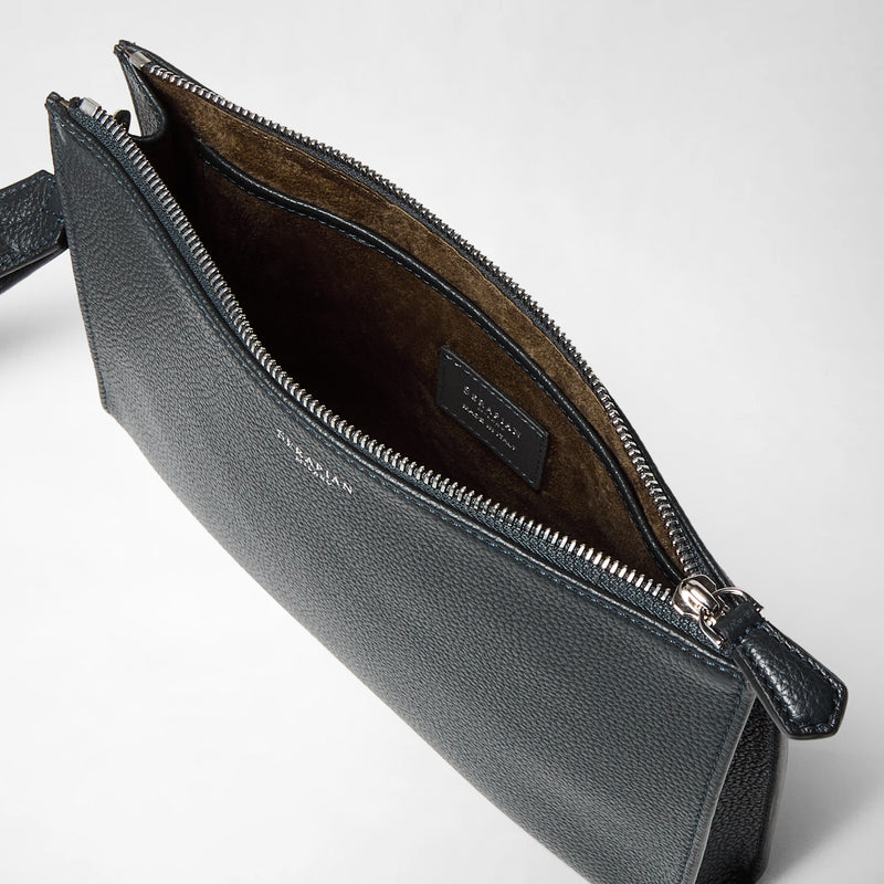 CLUTCH IN CACHEMIRE LEATHER AND MOSAICO