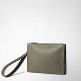 CLUTCH IN CACHEMIRE LEATHER AND MOSAICO