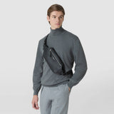 SOFT SLING BACKPACK IN CACHEMIRE LEATHER AND MOSAICO