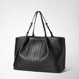 SECRET TOTE BAG IN CACHEMIRE LEATHER AND MOSAICO