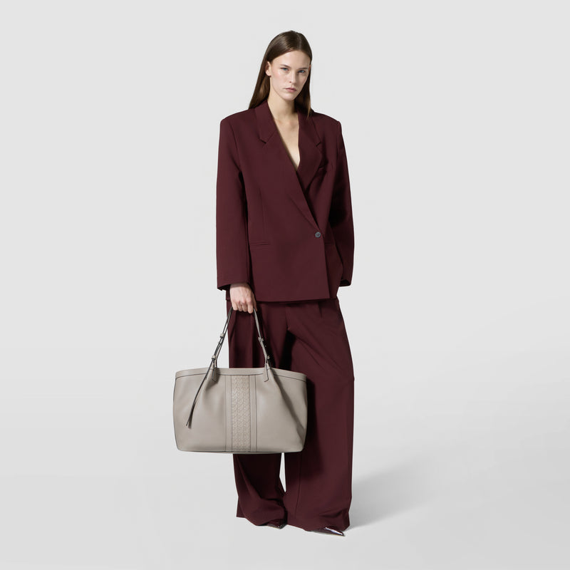 SECRET TOTE BAG IN CACHEMIRE LEATHER AND MOSAICO