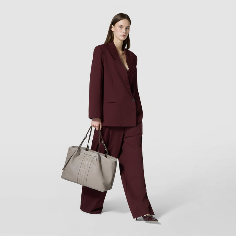 SECRET TOTE BAG IN CACHEMIRE LEATHER AND MOSAICO