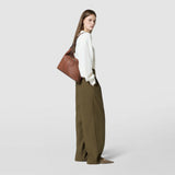 Ani shoulder bag in cachemire leather and mosaico - tobacco