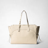 MEDIUM MARO BAG IN CACHEMIRE LEATHER AND MOSAICO