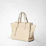 MEDIUM MARO BAG IN CACHEMIRE LEATHER AND MOSAICO