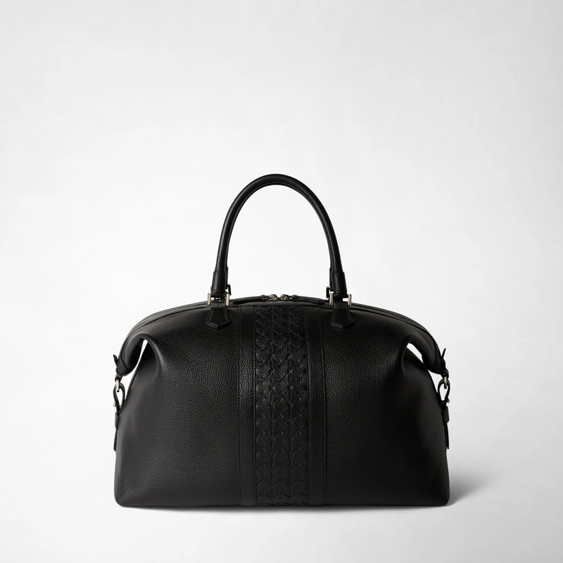 SMALL TRAVEL BAG IN CACHEMIRE LEATHER AND MOSAICO