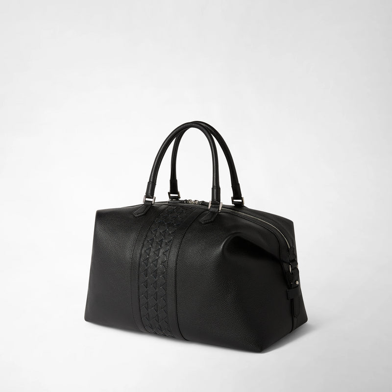 SMALL TRAVEL BAG IN CACHEMIRE LEATHER AND MOSAICO