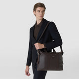 SOFT BRIEFCASE IN CACHEMIRE LEATHER AND MOSAICO