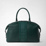 TRAVEL BAG IN CACHEMIRE LEATHER AND MOSAICO