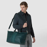 TRAVEL BAG IN CACHEMIRE LEATHER AND MOSAICO
