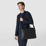 DOUBLE GUSSET BRIEFCASE IN EVOLUZIONE LEATHER