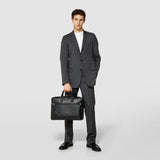 DOUBLE GUSSET BRIEFCASE IN EVOLUZIONE LEATHER