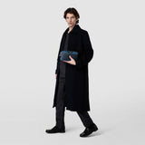 Kulturbeutel aus evoluzione-leder - denim blue