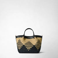 MINI SECRET BAG IN RAFFIA