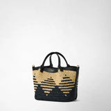 MINI SECRET BAG IN RAFFIA