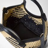 MINI SECRET BAG IN RAFFIA