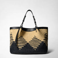 SECRET TOTE BAG IN RAFFIA