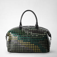 TRAVEL BAG IN MOSAICO MESTIERI D'ARTE Winter Garden Green