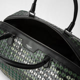 Travel bag in mosaico mestieri d'arte - winter garden green