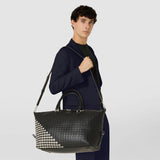 Travel bag in mosaico mestieri d'arte - black/off-white