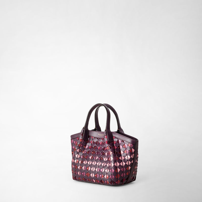 Sac secret mini en mosaico mestieri d'arte - riflessi plum