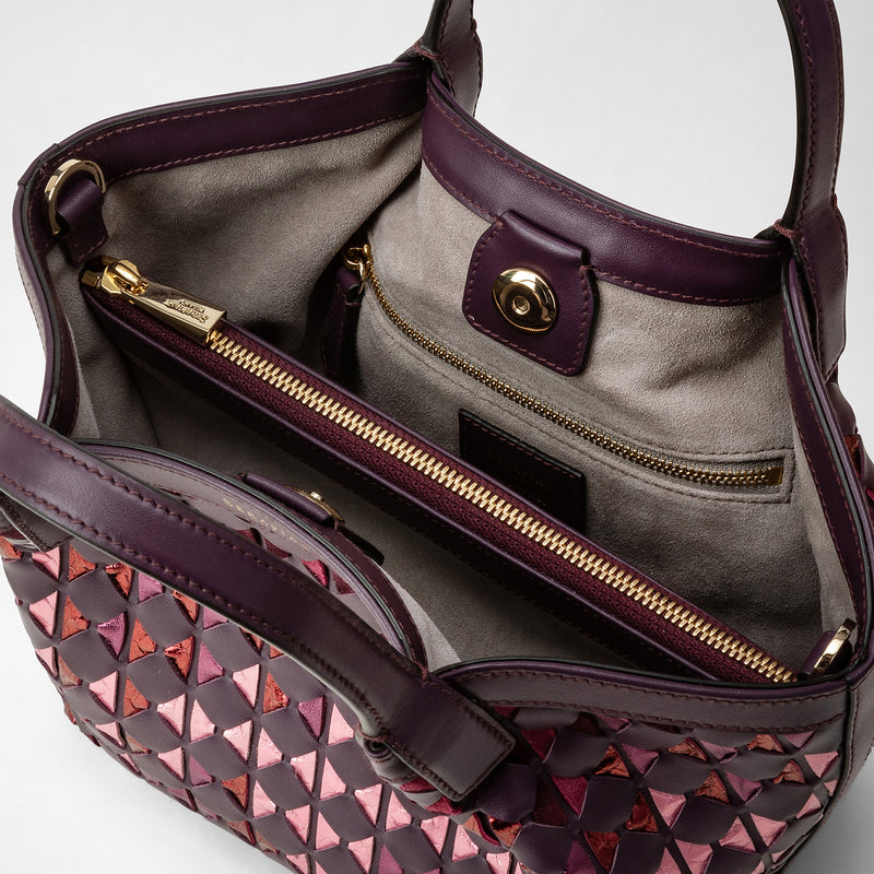 Sac secret mini en mosaico mestieri d'arte - riflessi plum