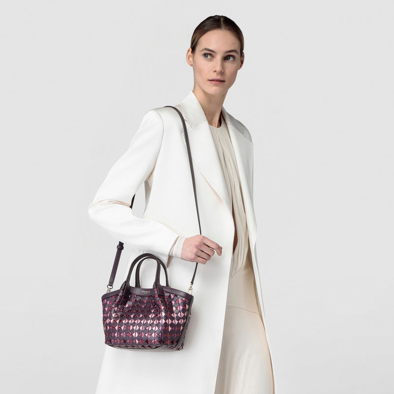 Sac secret mini en mosaico mestieri d'arte - riflessi plum