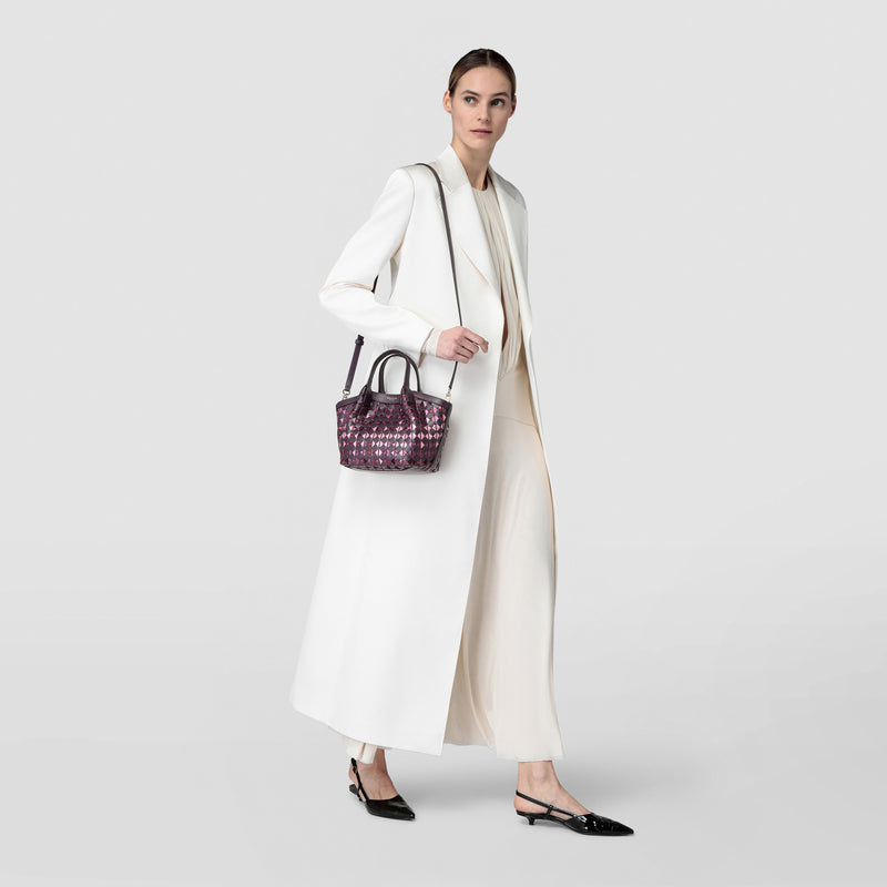 Sac secret mini en mosaico mestieri d'arte - riflessi plum