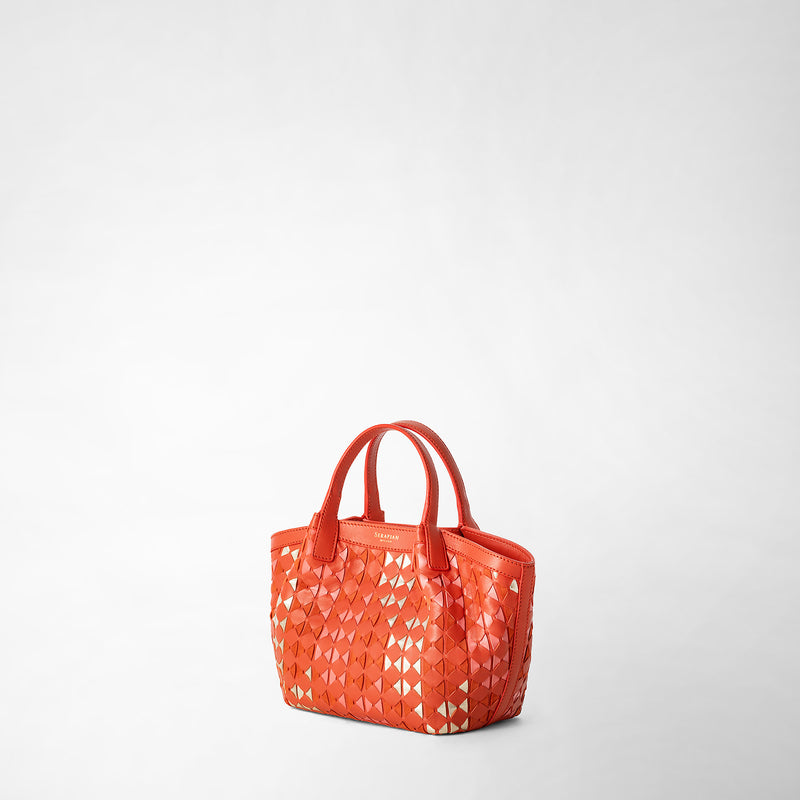 Sac secret mini en mosaico mestieri d'arte - geometrie coral red